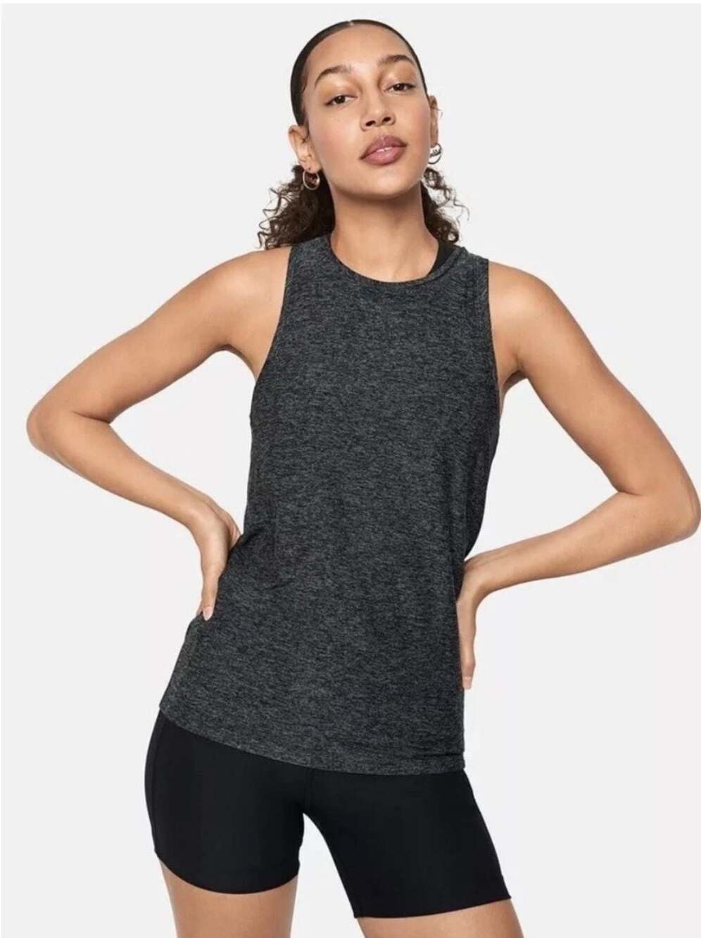 Outdoor Voices Women's Heathered Gray Athletic Tank Top Size XS